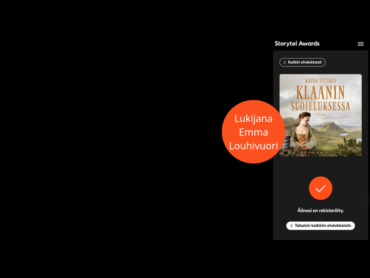 Äänestä Klaanin suojeluksessa Storytel Awards&nbsp;-kilpailussa